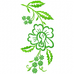 Flowers And Tree Embroidery Design 6 Flowers And Tree Embroidery Design 6